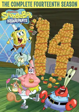 Front. Spongebob Squarepants: The Complete Fourteenth Season - DVD.