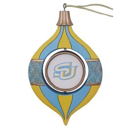 Santa's Workshop - Southern University Jaguars Two-Piece 5.5" Spinning Bulb Ornament Set - Blue