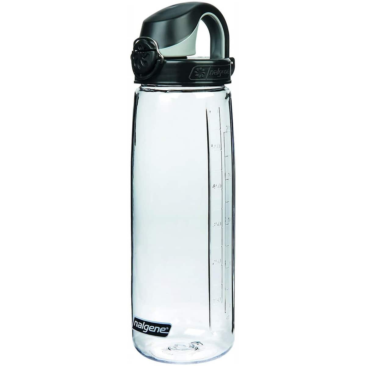 Nalgene - Sustain 24 oz. Tritan On the Fly Water Bottle - Clear/Black