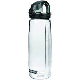 Nalgene - Sustain 24 oz. Tritan On the Fly Water Bottle - Clear/Black