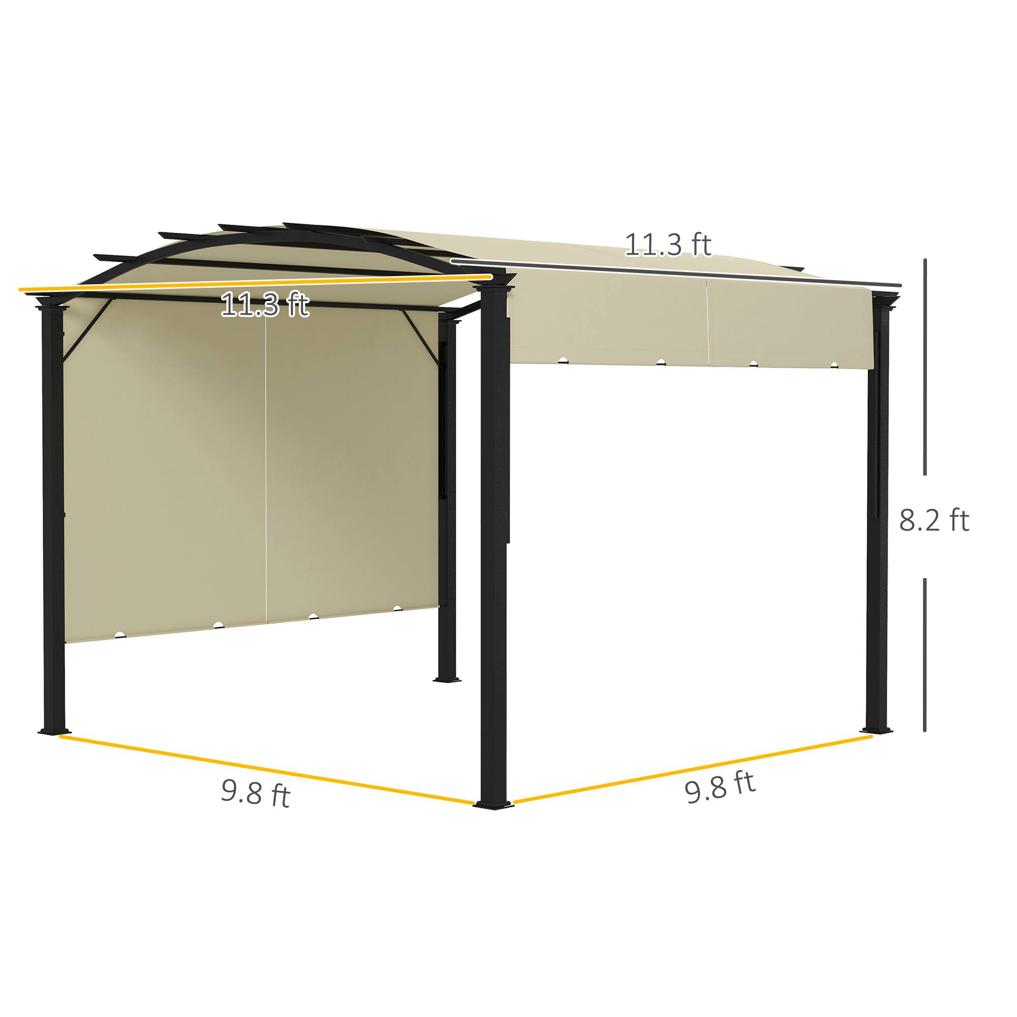 11.3 ft, 11.3 ft, 8.2 ft, 9.8 ft, 9.8 ft