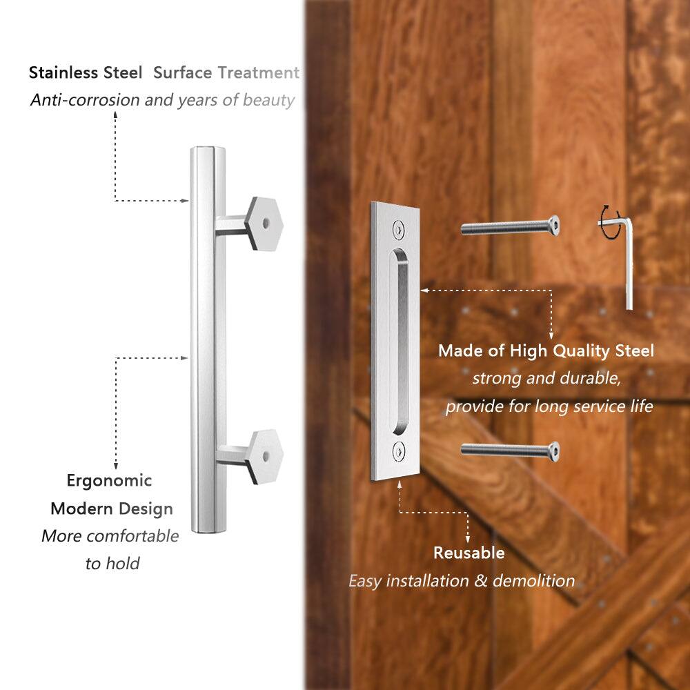 Stainless Steel Surface Treatment  
Anti-corrosion and years of beauty  

Made of High Quality Steel  
strong and durable, provide for long service life  

Ergonomic Modern Design  
More comfortable to hold  

Reusable  
Easy installation & demolition