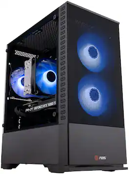 ADVANCED BATTLESTATIONS - ABS Cyclone Aqua Gaming PC - Windows 11 - Intel Core i7-14700F - GeForce RTX 5060 Ti - 32GB DDR5 6400MHz - 1TB M.2 SSD - Black