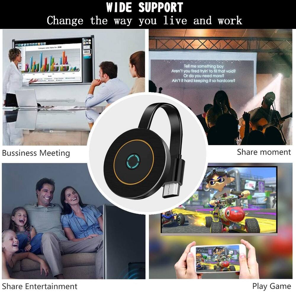 WIDE SUPPORT  
Change the way you live and work  

Tell me something boy  
Aren't you tired tryin' to fill that void?  
Or do you need more?  
Ain't it hard keeping it so hardcore?  

Business Meeting  
Share moment  
Share Entertainment  
Play Game