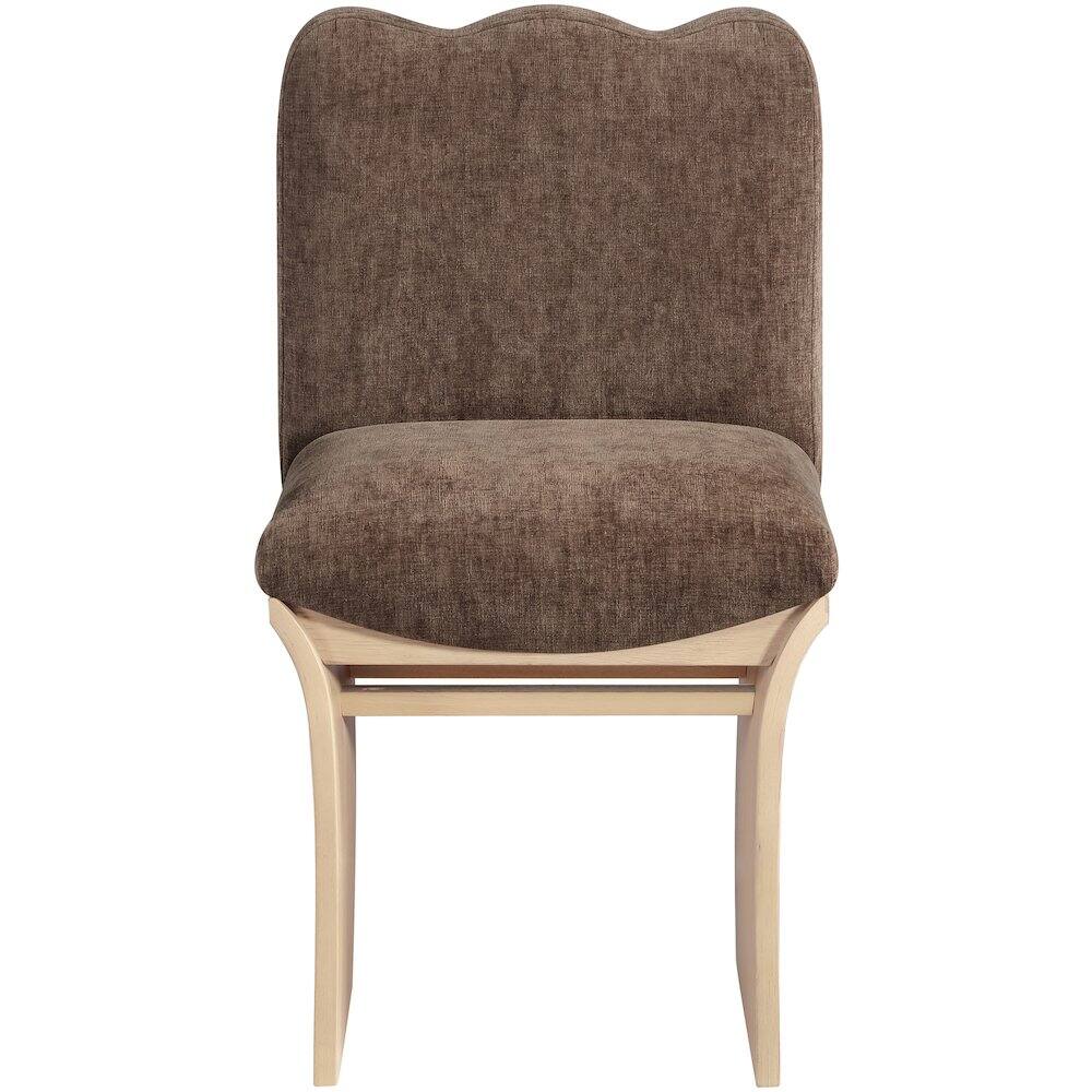 Meridian Furniture - Shaw Chenille Fabric Upholstered Dining Chair - Brown