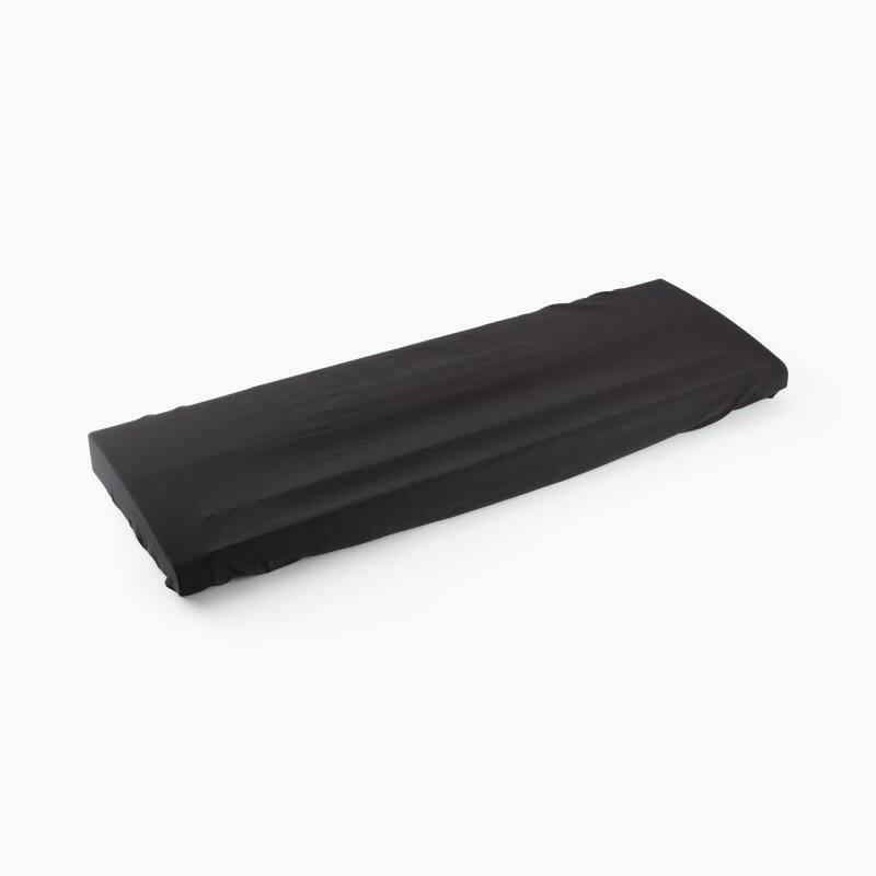 Alt View 4. On Stage Stands - On-Stage Keyboard Dust Cover for 61 or 76 Key Keyboards, Black - Black.