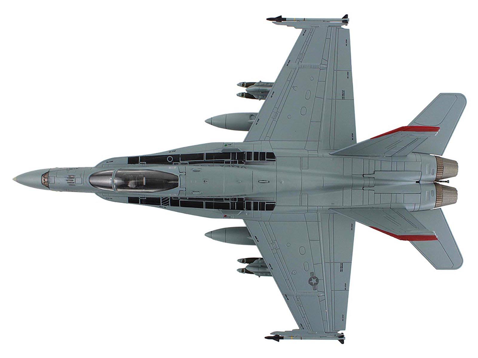 Alt View 2. Hobby Master - McDonnell Douglas F/A-18C Hornet Aircraft "VMFA-232, Red Devils" (2014) US Marine Corps 1/72 Model by Hobby Master.