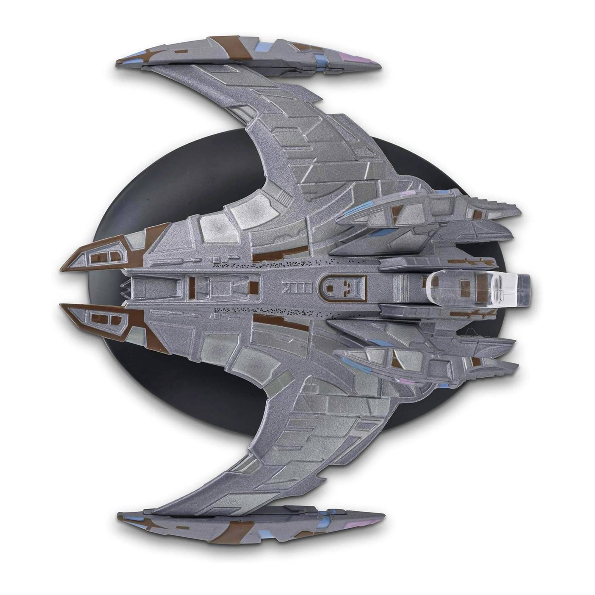 Alt View 4. Eaglemoss - Eaglemoss Star Trek Starship Replica | Jem'Hadar Battlecruiser #13 - Grey.