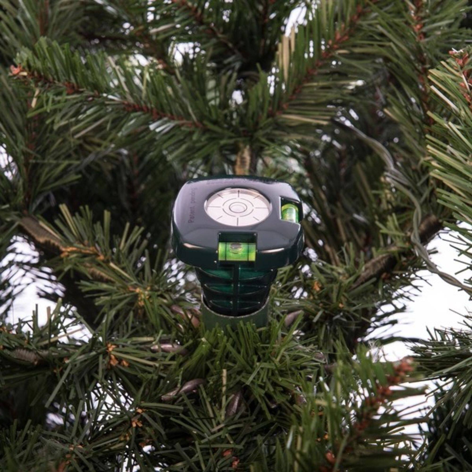 Alt View 5. Northlight - 3.75" Green Tree Leveler All-In-One Leveling Tool for Artificial Christmas Trees - Green.