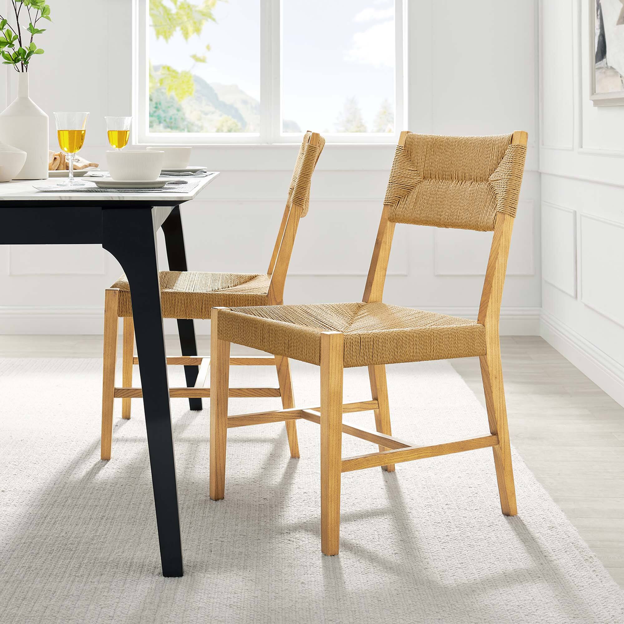 Alt View 5. Modway - Bodie Wood Dining Chair by Modway - White.