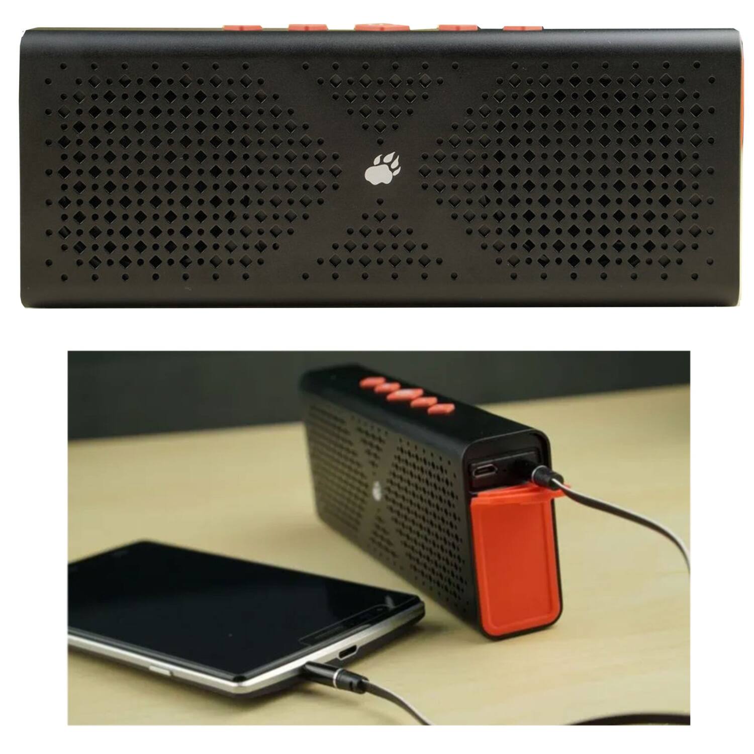 Back. Home Collection - Mini Wireless Portable Bluetooth Speaker - Black.