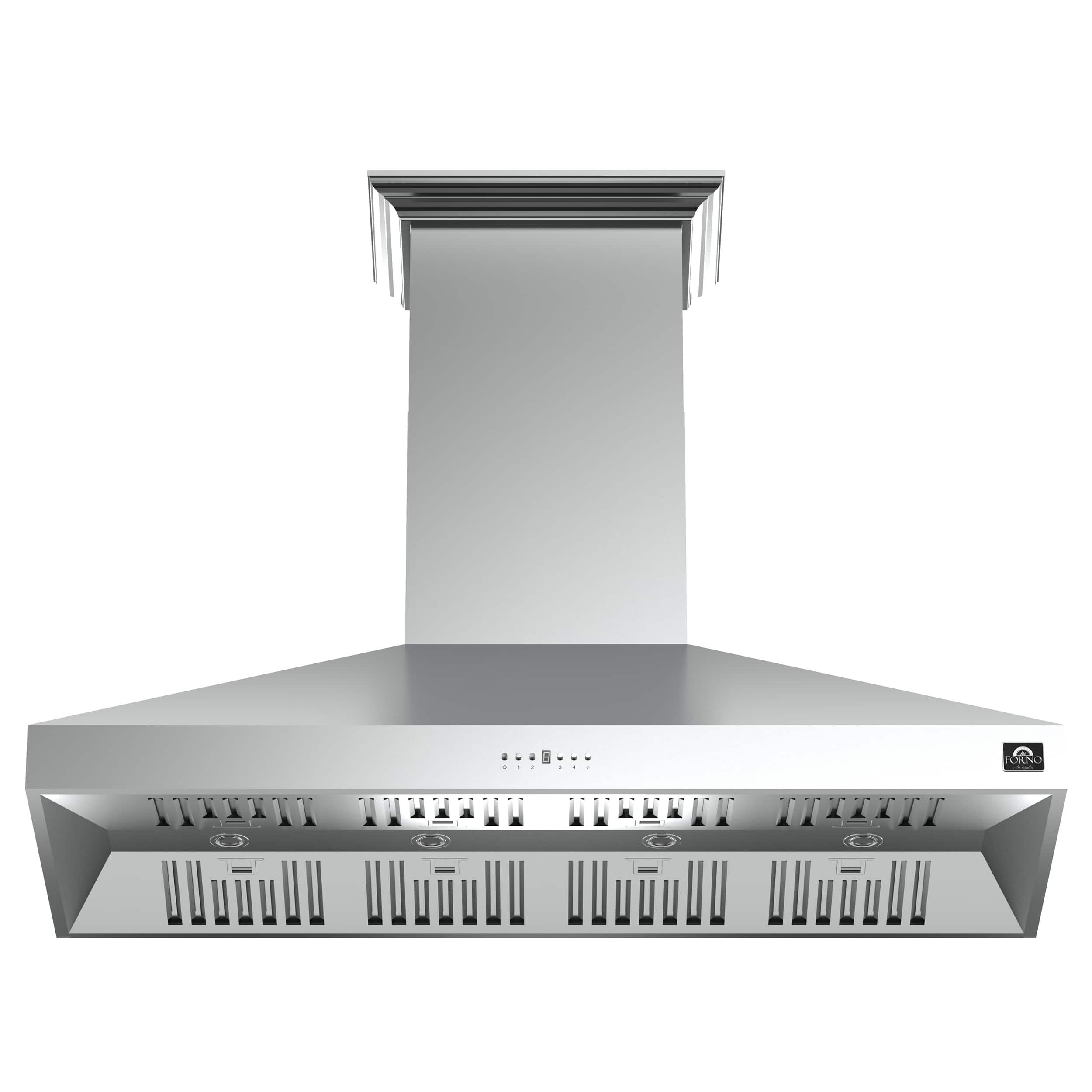 Forno Appliances - 60 inches - Externally Vented - Wall Range Hood - Silver - Front_Zoom