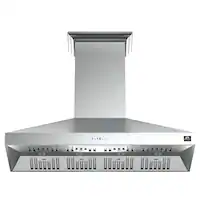 Forno Appliances - 60 inches - Externally Vented - Wall Range Hood - Silver - Front_Zoom
