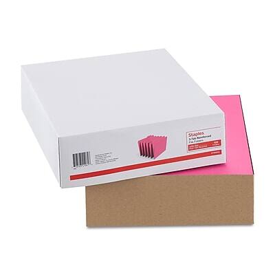 Staples  
3-Ring Binder  
1"  
White  
100 Sheets