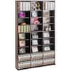 Sure, here is the corrected and grouped text from the image:
---
**Top Shelf:**
- HASS THERRE
- yo ee mgd e I ee ExOX nELE E
- Cel Migerla R
- THE JIUTE
- Call Nigeria
- 1 I GOOH Cul Higaria EA
- - ET - TECIA con Migeria
- ... - dlgose - HENATAN - o in I EYES OPEN
**Middle Shelf:**
- EYES OPEN
**Bottom Shelf:**
- (Various CD cases with visible text: "ONLINE", "EYES OPEN", "EYES OPEN", "EYES OPEN", "EYES OPEN", "EYES OPEN", "EYES OPEN", "EYES OPEN", "EYES OPEN", "EYES OPEN", "EYES OPEN", "EYES OPEN", "EYES OPEN", "EYES OPEN", "EYES OPEN", "EYES OPEN", "EYES OPEN", "EYES OPEN", "EYES OPEN", "EYES OPEN", "EYES OPEN", "EYES OPEN", "EYES OPEN", "EYES OPEN", "EYES OPEN", "EYES OPEN", "EYES OPEN