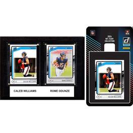 C&I Collectibles - Chicago Bears 6" x 8" Player Plaque & 2024 Team Trading Card Set - Multicolor