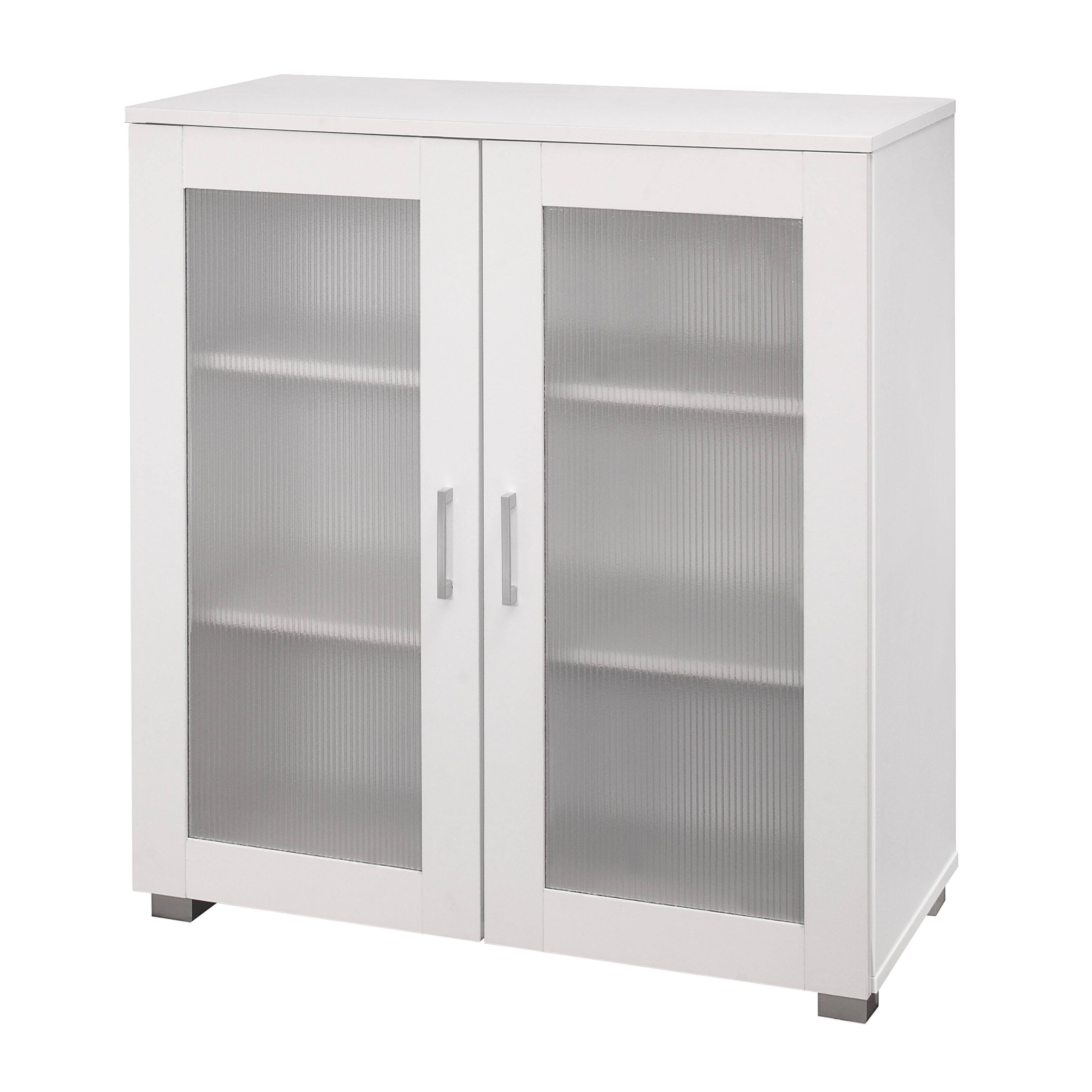 Back. Kings Brand Furniture - Kings Brand Furniture 2-Door Accent Storage Cabinet, Sideboard Buffet Floor Storage Cupboard - White.
