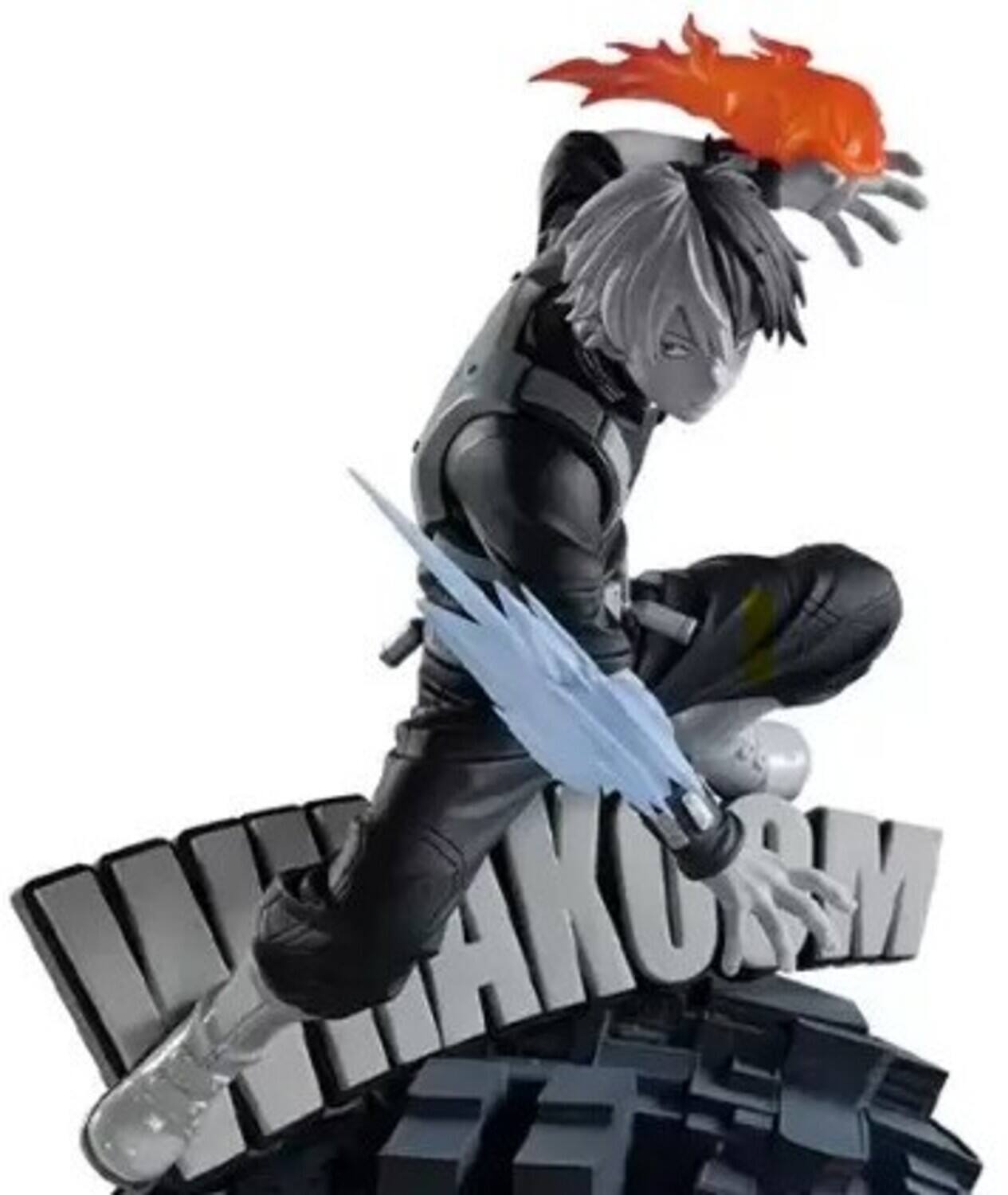 Alt View 1. PopMarket - BanPresto - My Hero Academia - Dioramatic - Shoto Todoroki (The Tones) Statue   - Collectibles - Multicolor.
