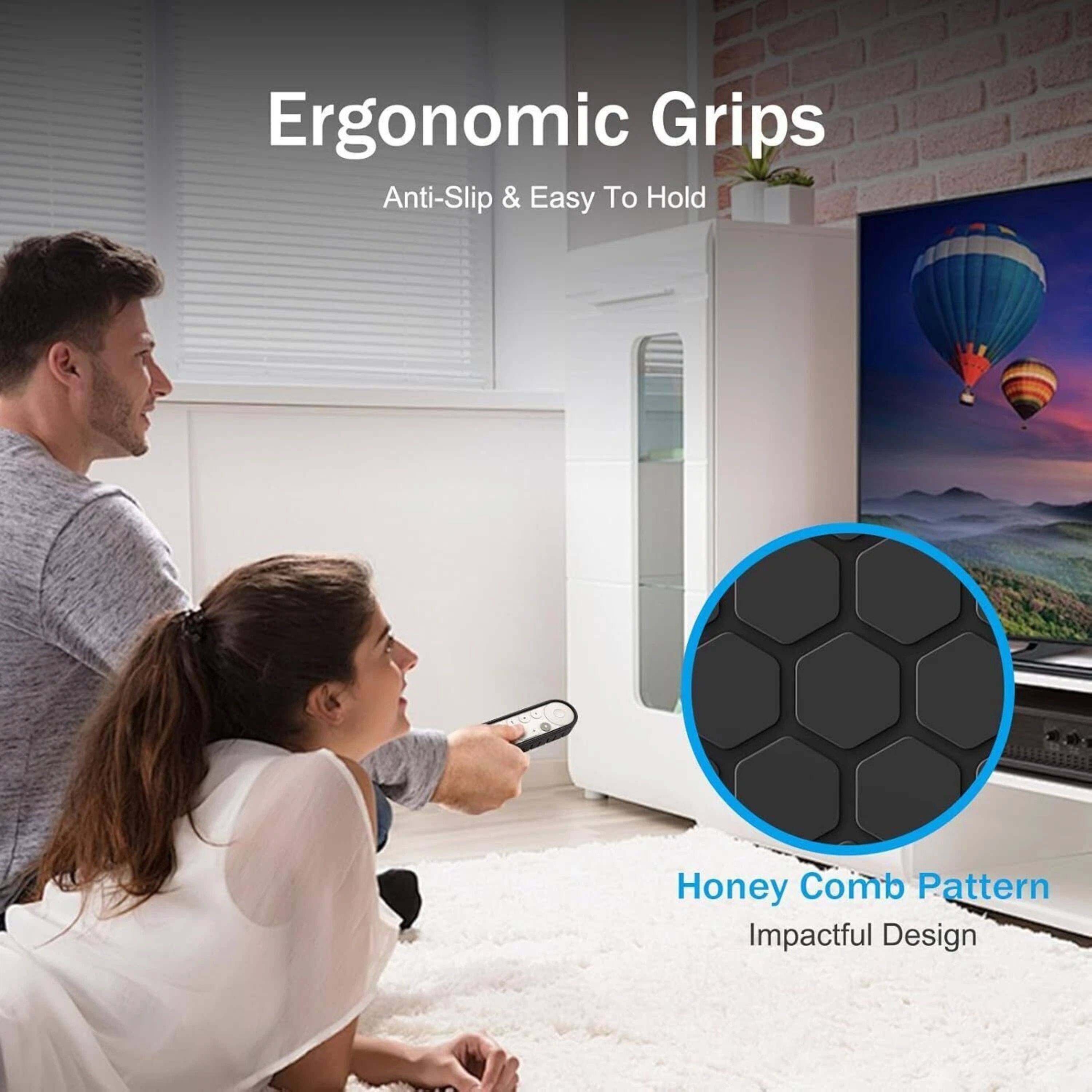 Ergonomic Grips  
Anti-Slip & Easy To Hold  

Honey Comb Pattern  
Impactful Design