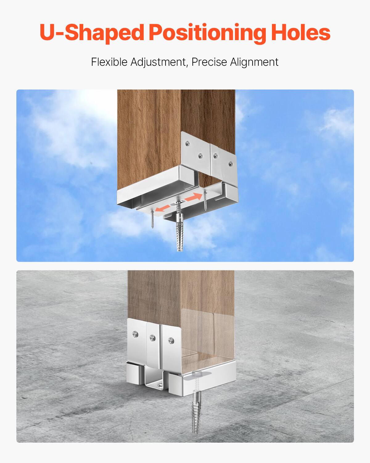 U-Shaped Positioning Holes  
Flexible Adjustment, Precise Alignment