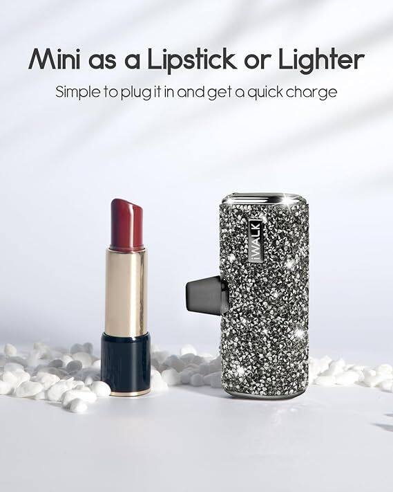 Mini as a Lipstick or Lighter  
Simple to plug it in and get a quick charge