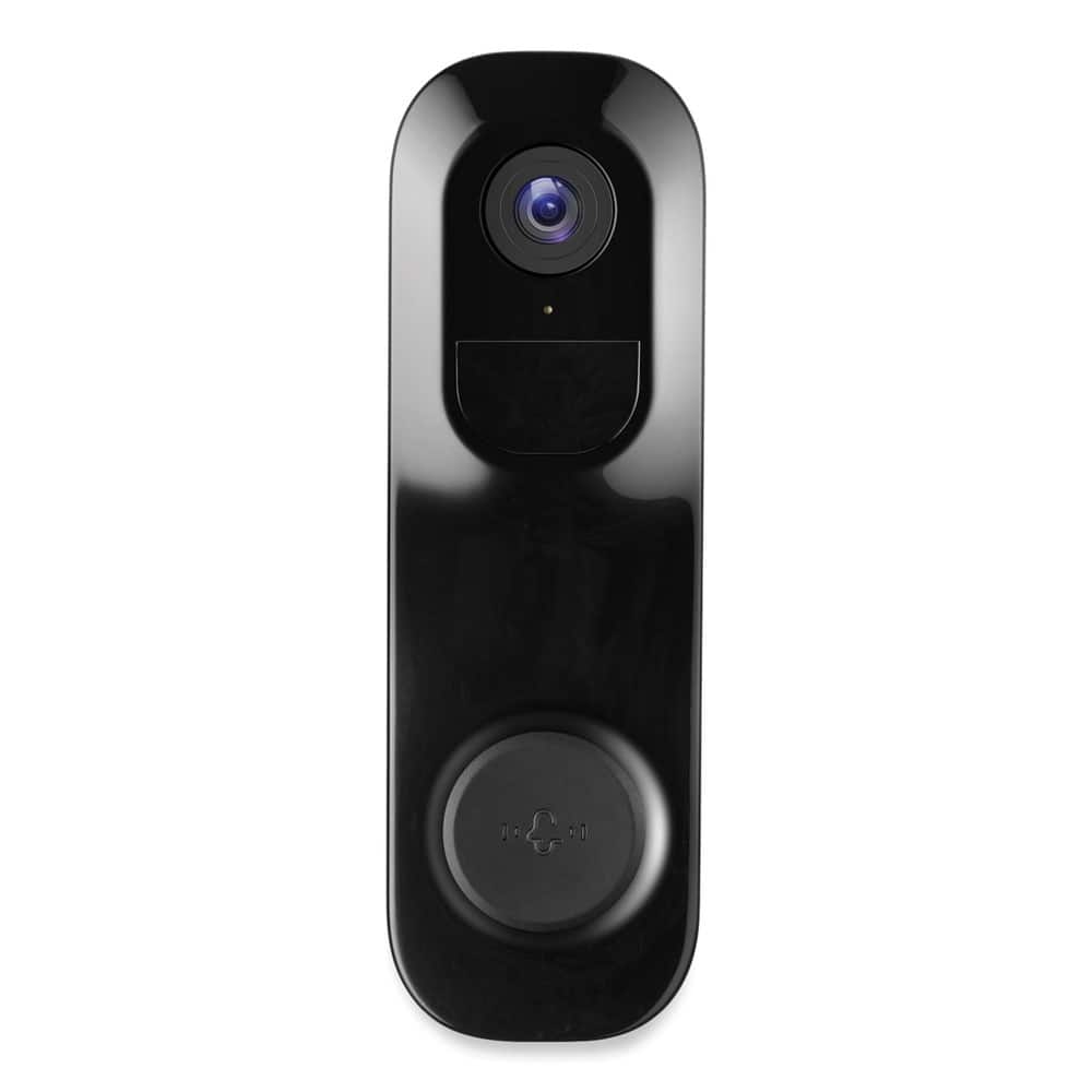 Adesso - CYBERVIEW 3000 Cyberview 3000 3MP 2048 x 1536 Pixels WiFi Wireless Doorbell Camera - White/Black