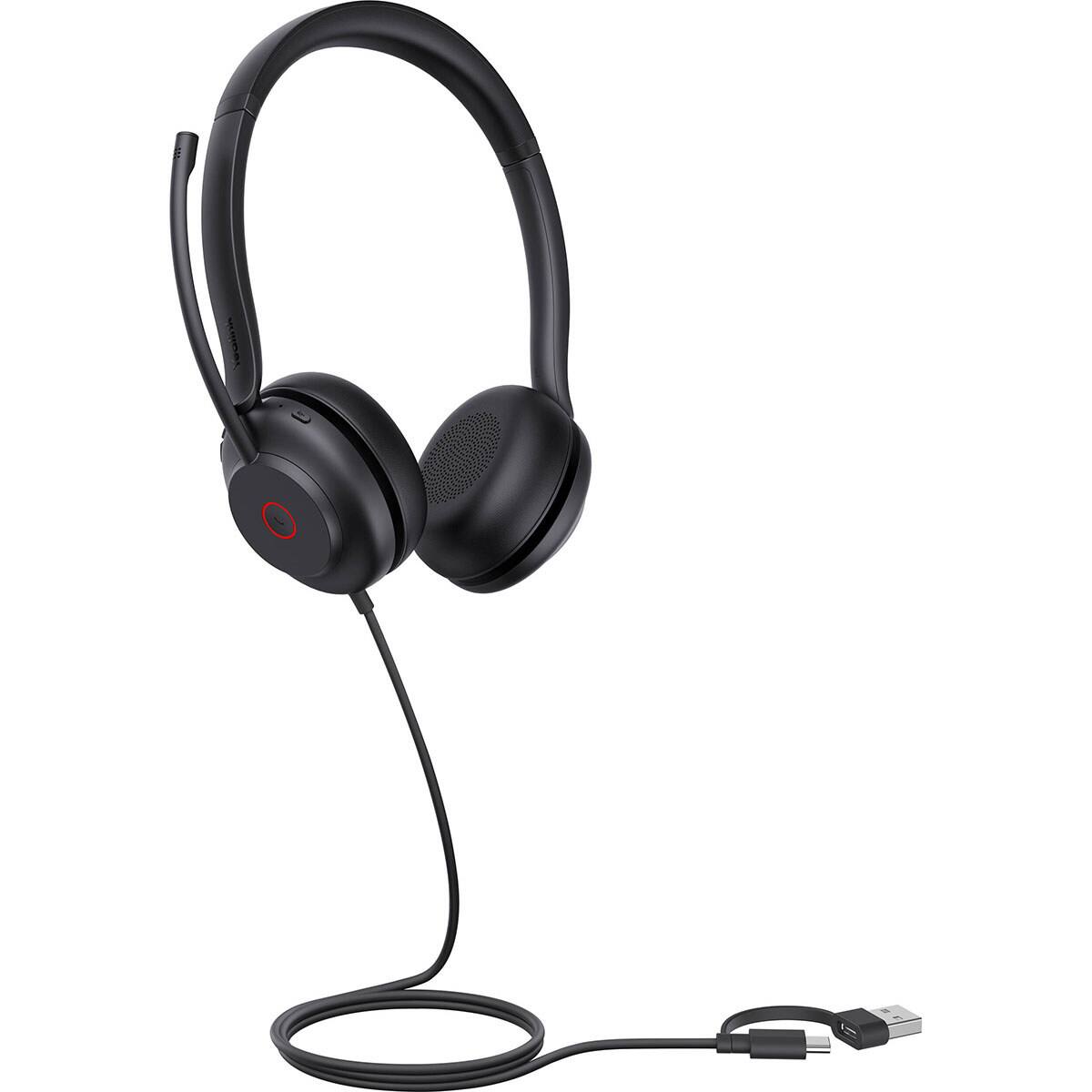 Alt View 1. Yealink - Yealink Yealink USB Wired Headset - Red.