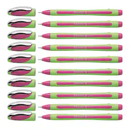 Schneider - Xpress Fineliner Pen, Fiber Tip, 0.8 mm, Pink, Pack of 10