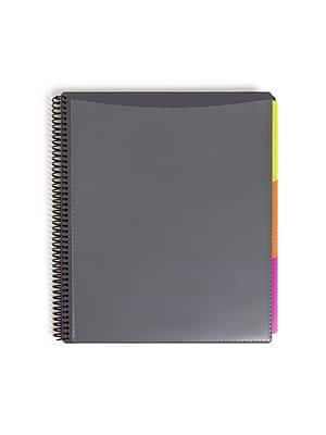 Smead- Letter Size Clear Cover Presentation Book- Gray