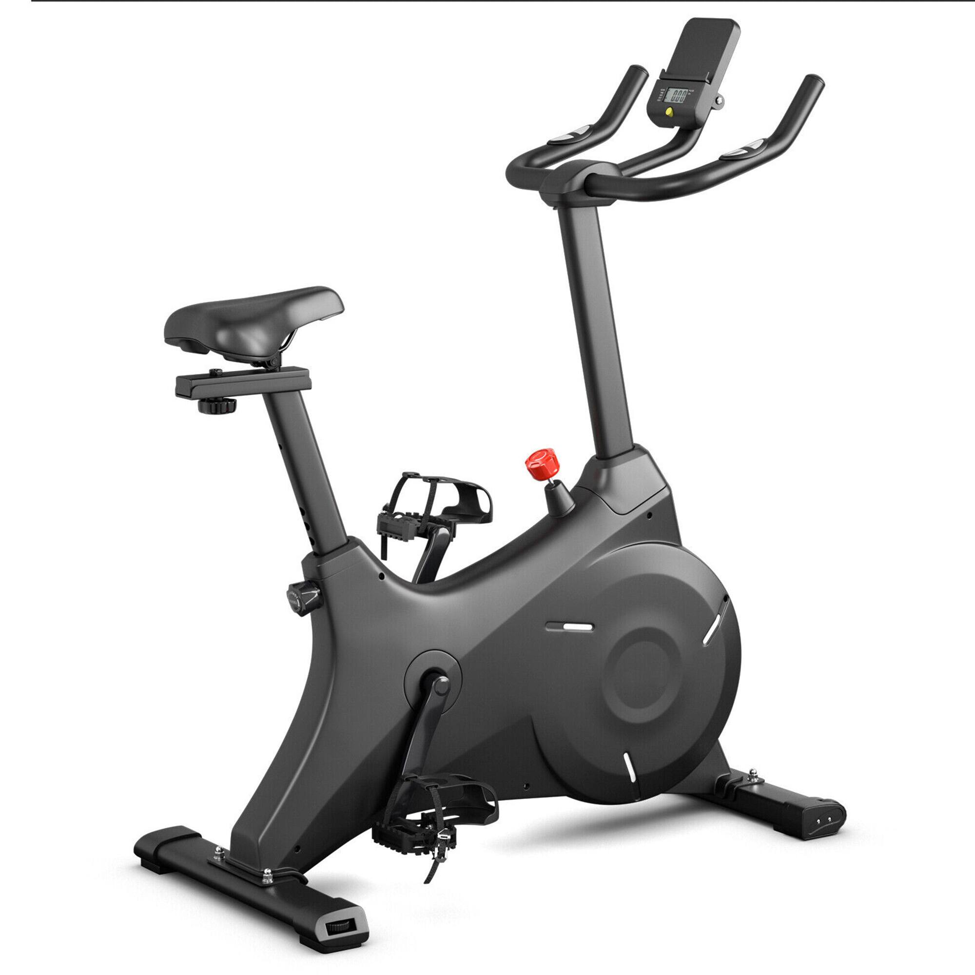Alt View 19. Costway - Magnetic Resistance Stationary Bike Exercise Bike Stationary for Home Gym - Black.
