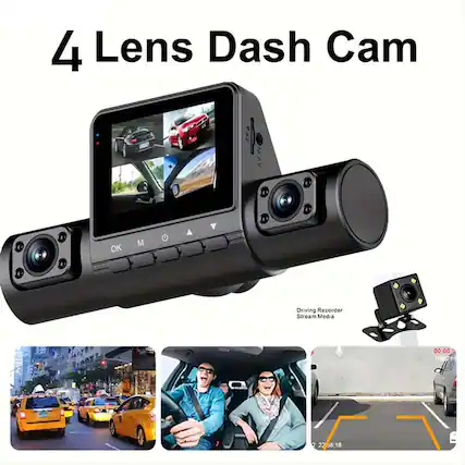 4 Lens Dash Cam
Driving Recorder Stream Media
00:00 08/2 22:58:18
