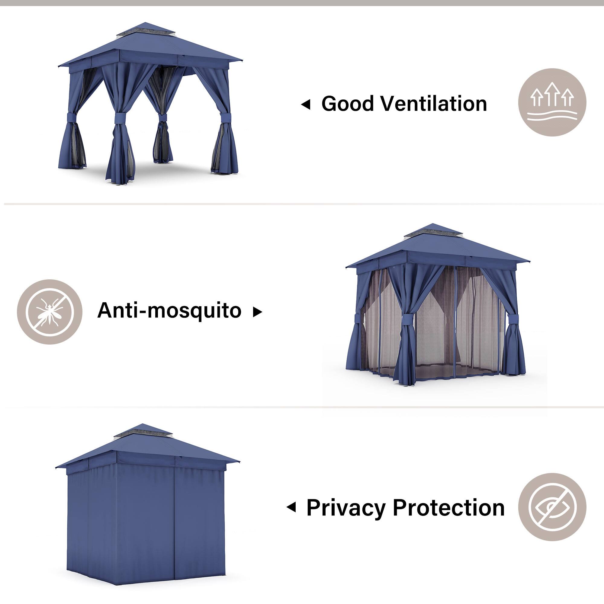 - Good Ventilation
- Anti-mosquito
- Privacy Protection