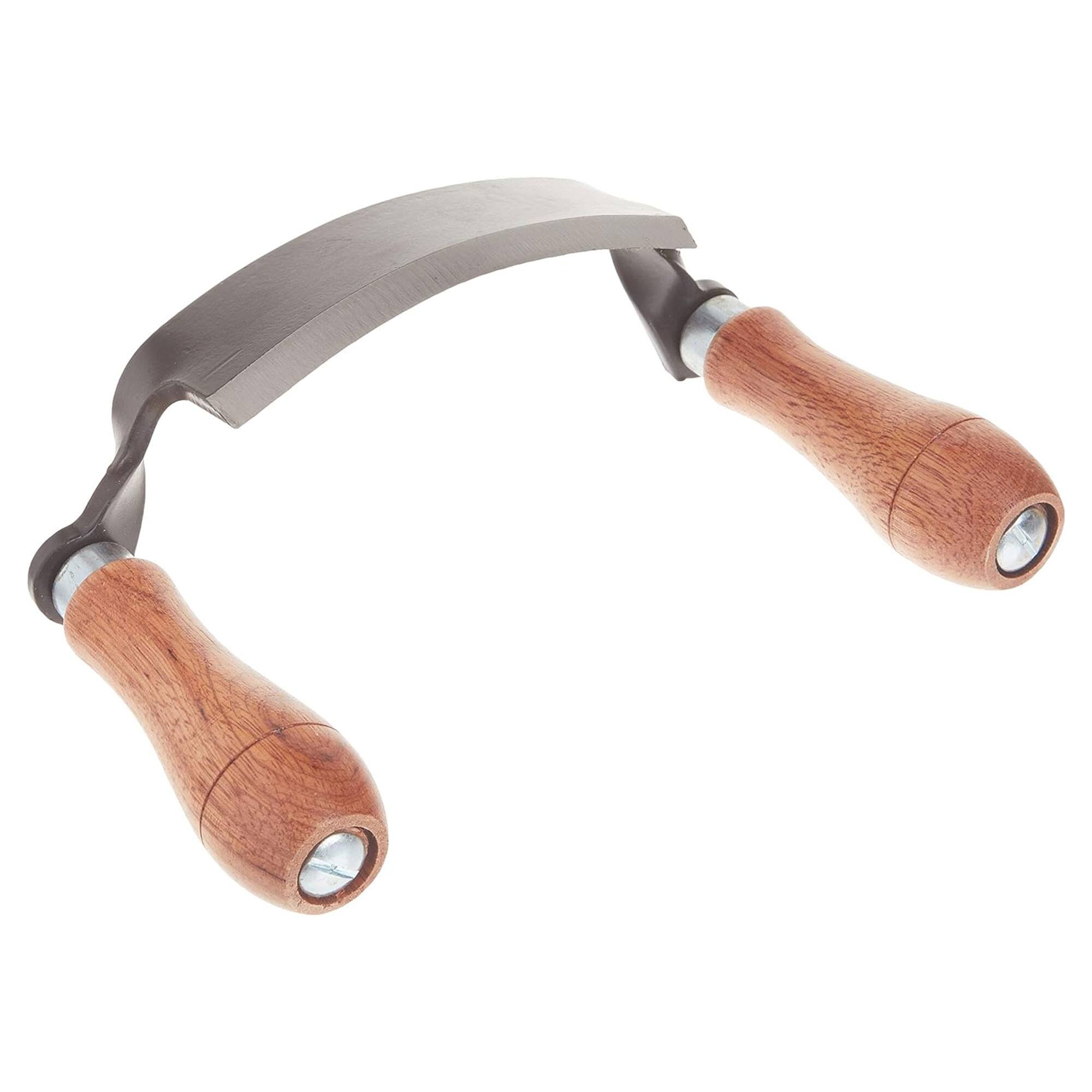 Front. Timber Tuff - Timber Tuff 5 Inch Ultra Sharp Blade Heavy Duty Steel Curved Draw Shave Tool - Multicolor.