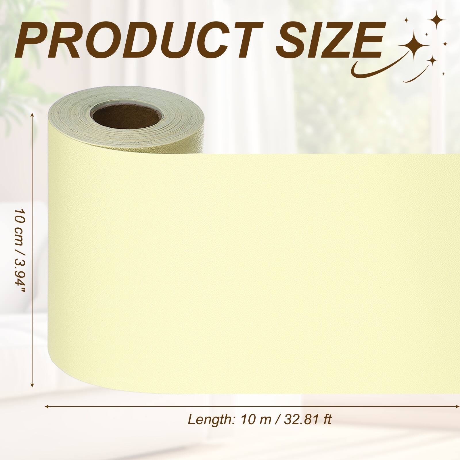 PRODUCT SIZE

10 cm / 3.94" 

Length: 10 m / 32.81 ft