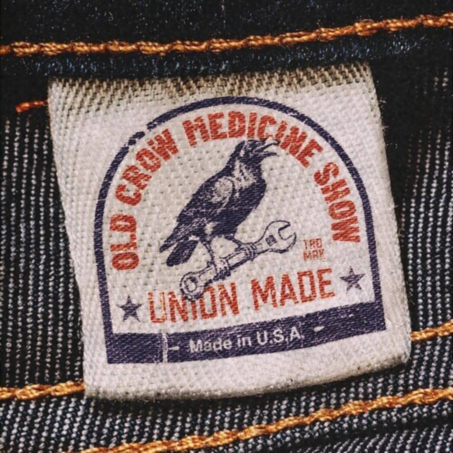 OLD CROW MEDICINE SHOW  
UNION MADE  
Made in U.S.A