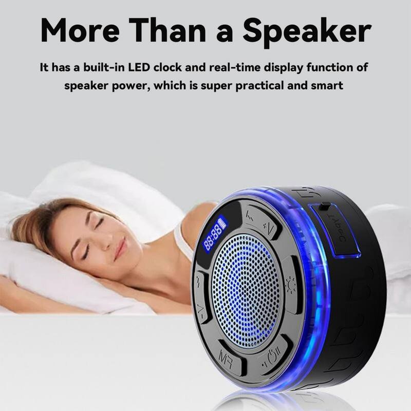 More Than a Speaker

It has a built-in LED clock and real-time display function of speaker power, which is super practical and smart

MIN 88:88 88 I TypeC FM *I Ghu