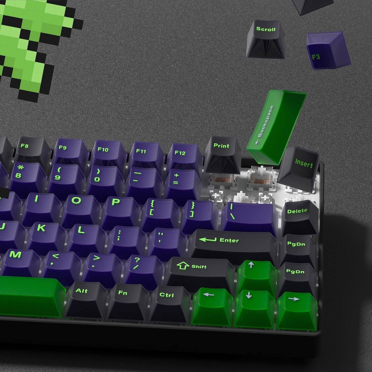 Scroll F3 F8 * 8 F9 ( 9 F10 ) 0 F11 - - F12 + I Print Backspace Insert J M I K < O L > P : { } J Shift I Enter Delete PgDn PgDn Alt Fn Ctrl