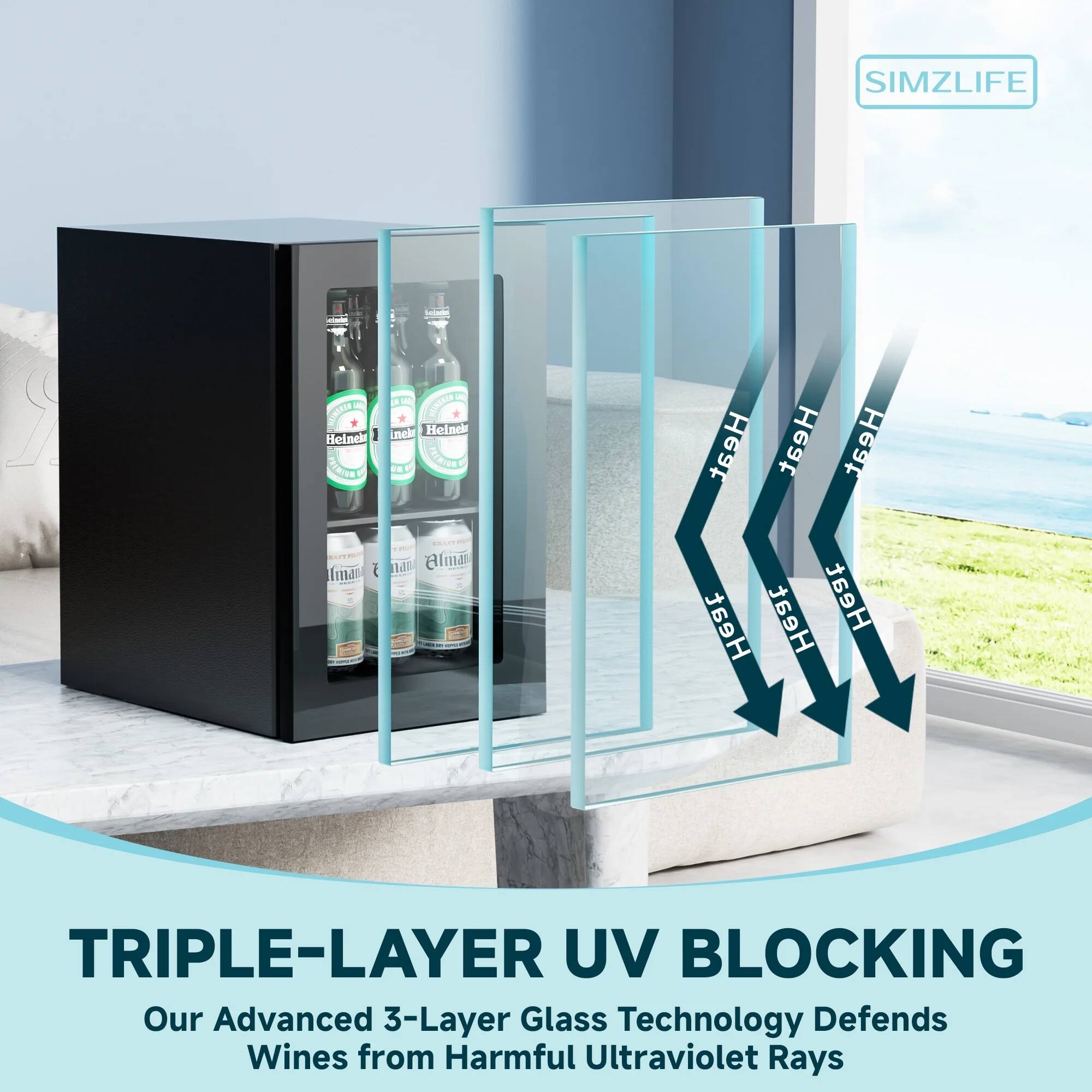 SIMZLIFE

TRIPLE-LAYER UV BLOCKING
Our Advanced 3-Layer Glass Technology Defends Wines from Harmful Ultraviolet Rays