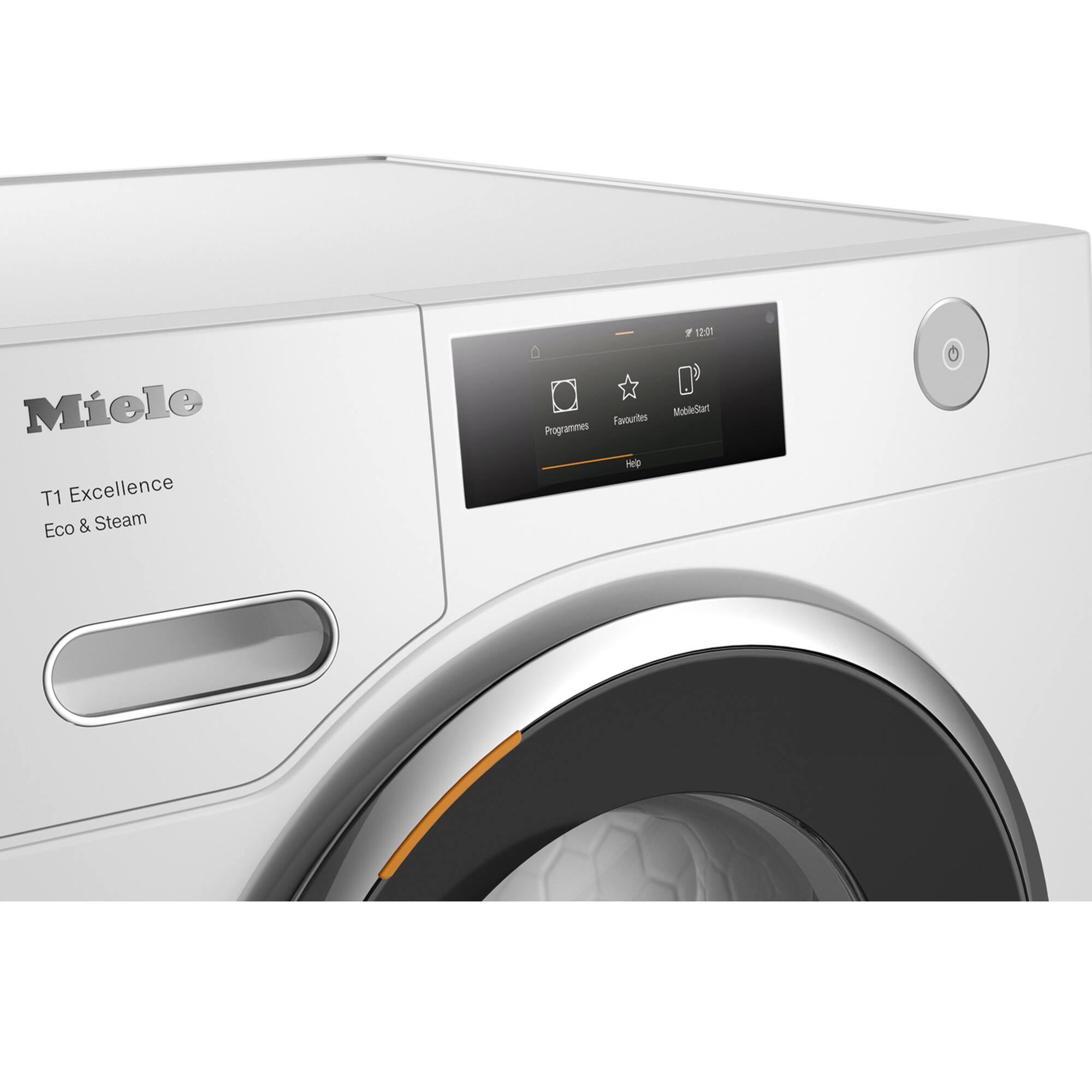 1. Miele T1 Excellence Eco & Steam
2. Programmes
3. Favourites
4. MobileStart
5. Help