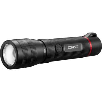 coast rechargeable long range focusing 1000 lumens flashlight The ergonomic power switch doubles as a charge level indicator Coast CF1000R 1000L LED Rechargeable