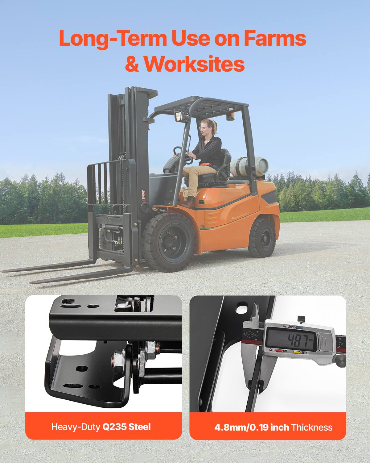 Long-Term Use on Farms & Worksites

Heavy-Duty Q235 Steel

4.8mm/0.19 inch Thickness