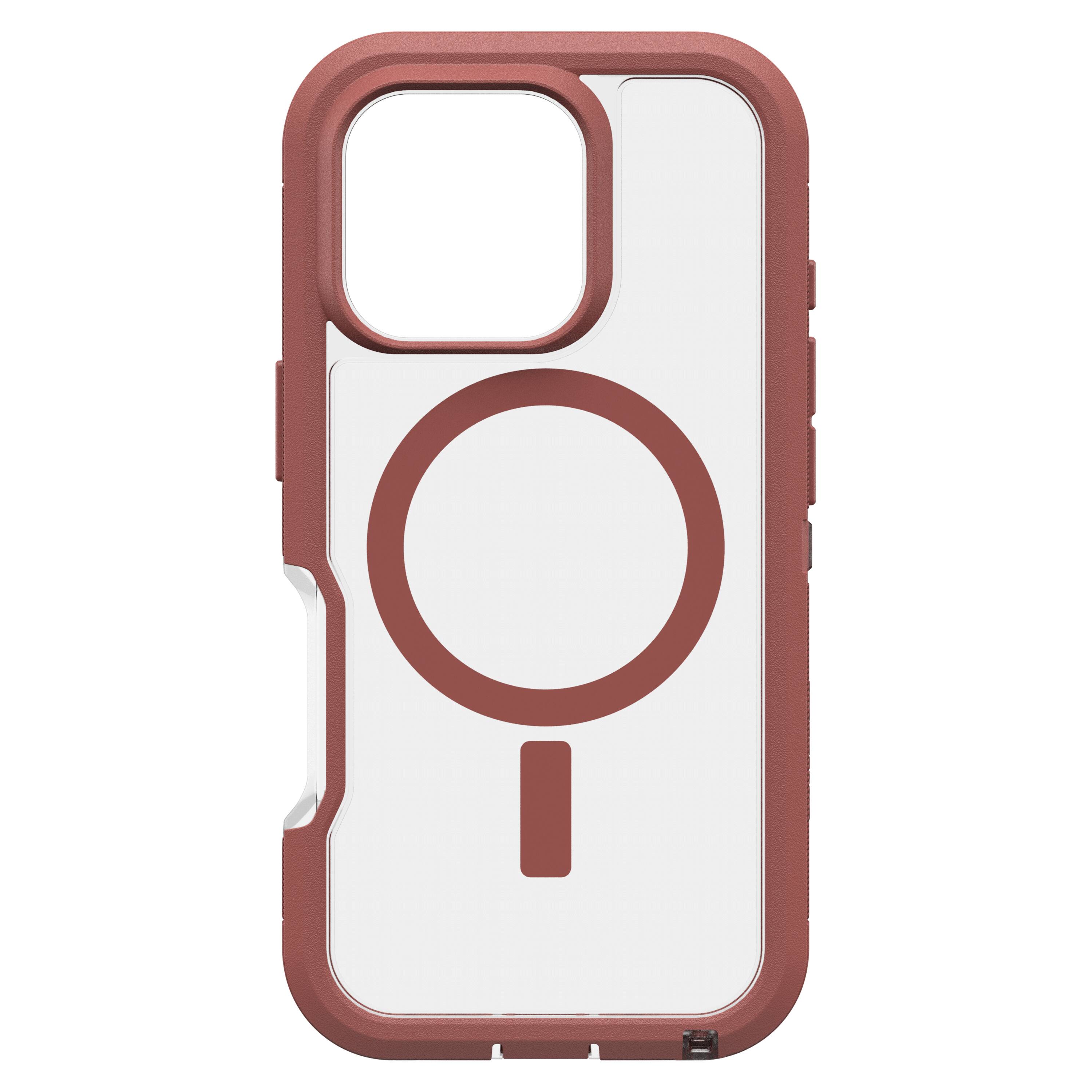 Angle. OtterBox - Defender Series Pro XT Hard Shell for MagSafe for Apple iPhone 16 Pro - Dust Bowl.