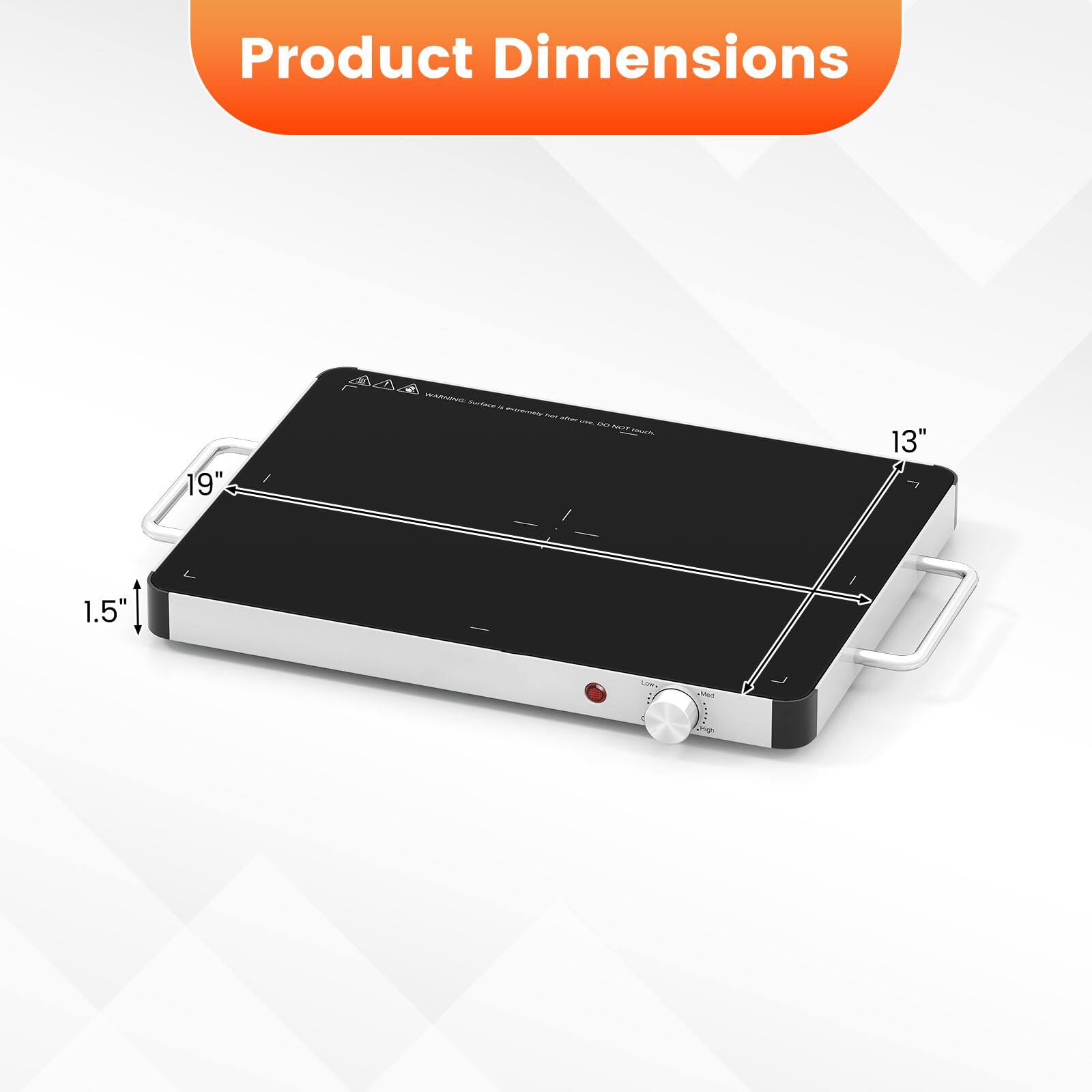 Product Dimensions: 19" x 13" x 1.5"
