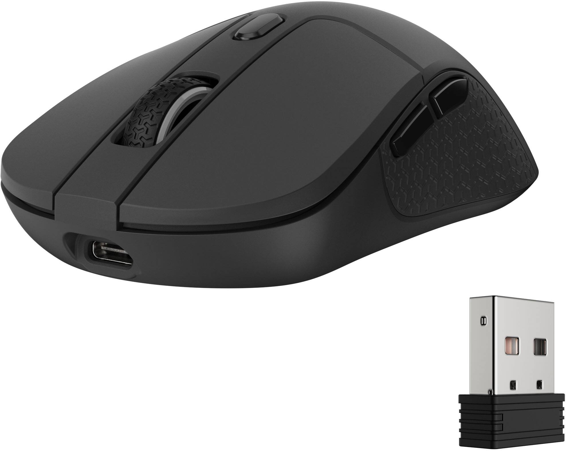 Back. Keychron - M3 Wireless Bluetooth Laser Gaming Mouse with 8K Polling Rate - Black.