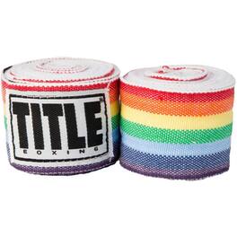 TITLE Boxing - 180" Semi Elastic Mexican Handwraps - Rainbow