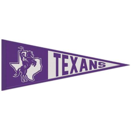 Front. WinCraft - Tarleton State Texans 13" x 32" Retro Logo Wool Pennant - Multicolor.