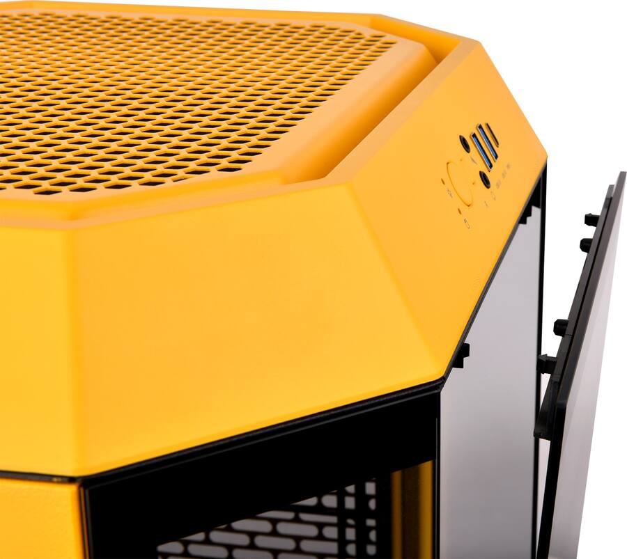 Small Yellow Computer Thermaltake The Tower 300 Micro ATX PC Case Bumblebee Yellow CA-1Y4 ...
