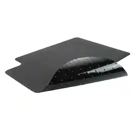 Floortex - Vinyl Lipped Chair Mat for Carpets - 45" x 53" - Black