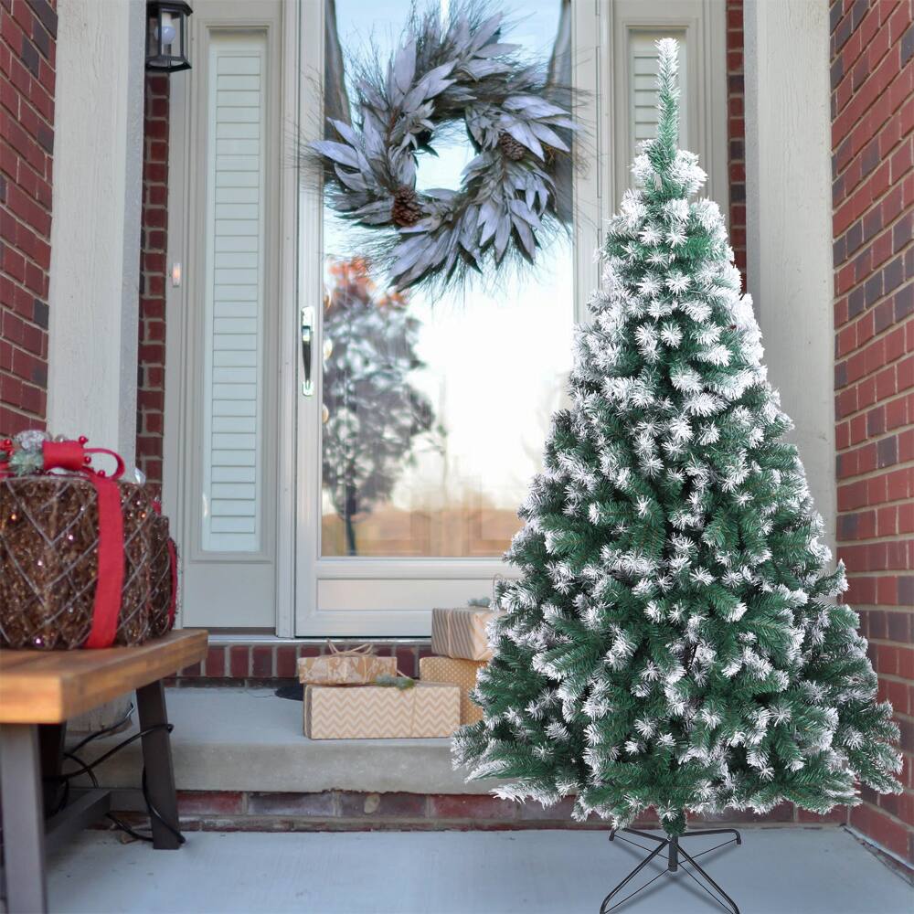 Alt View 1. Winado - 7 FT Artificial PVC Christmas Tree Indoor Outdoor with Stand for Holiday Season Decoration - Green.