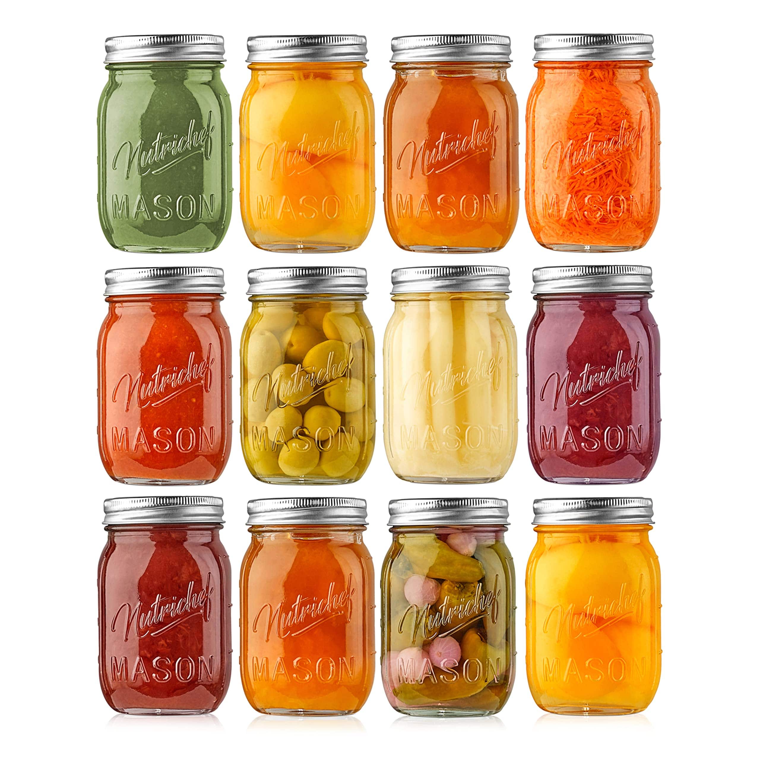 NutriChef Mason Jars - Thumbnail 3